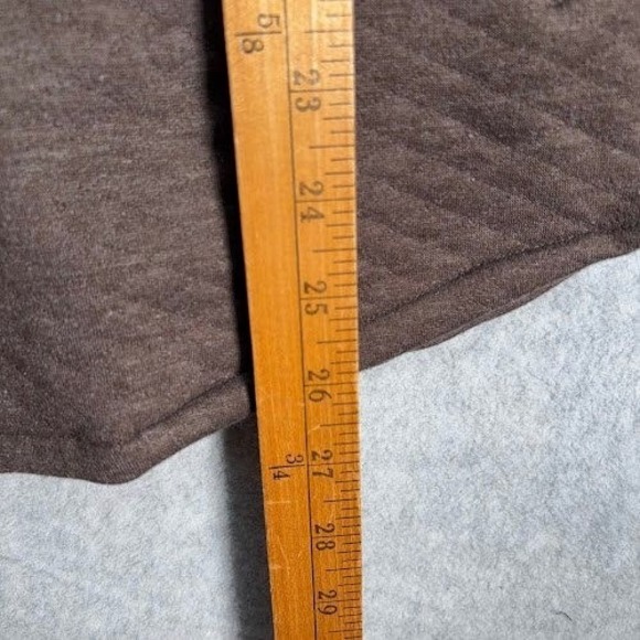 NWT Cloudveil Quilted Shacket Mens L Large BROWN Jacquard Knit Shirt Jacket Snap - Picture 7 of 9